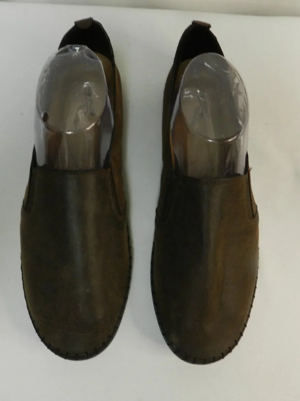 Easy Street Fresh Size Sz 10 Wide brown faux leather comfort slip on Worn Once